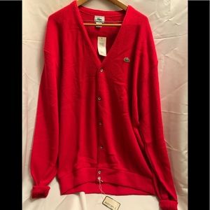 Vintage NWT Men’s Lacoste Cardigan